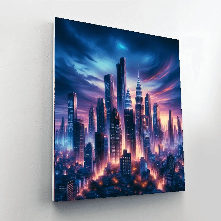 Glimmering City Lights Paint By Number