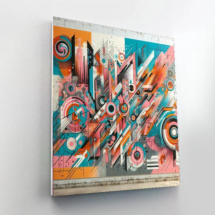 Radiant Urban Mural Paint By Numbers