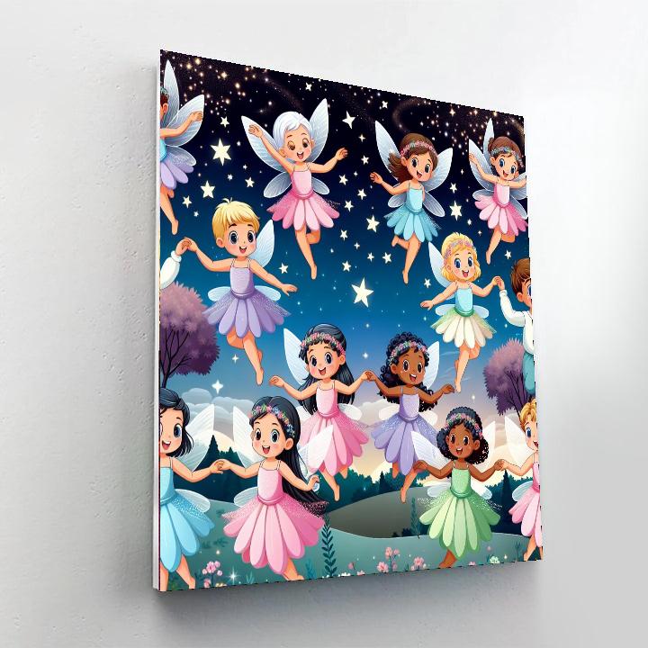 Sparkling Fairy Dance Paint By Color