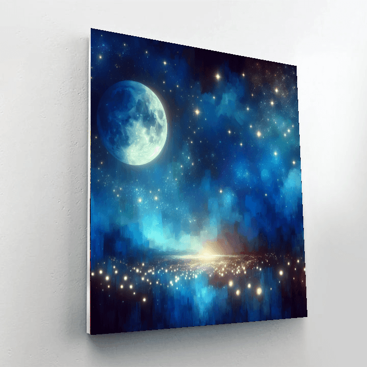 Radiant Night Sky Painting Number Kit
