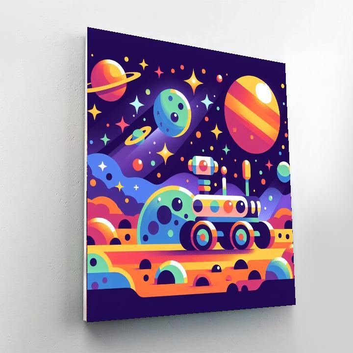 Space Rover Journey Paint By Number
