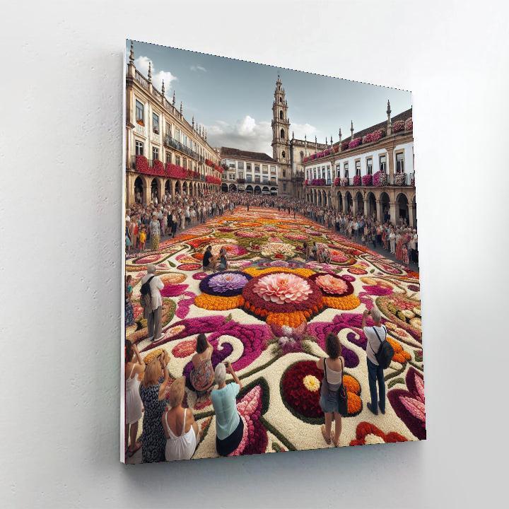 Flower Carpet Paint By Numbers Art