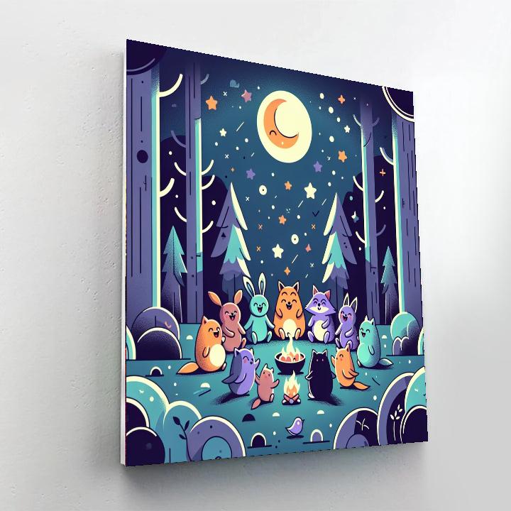 Magical Forest Feast Paint By Numbers Art