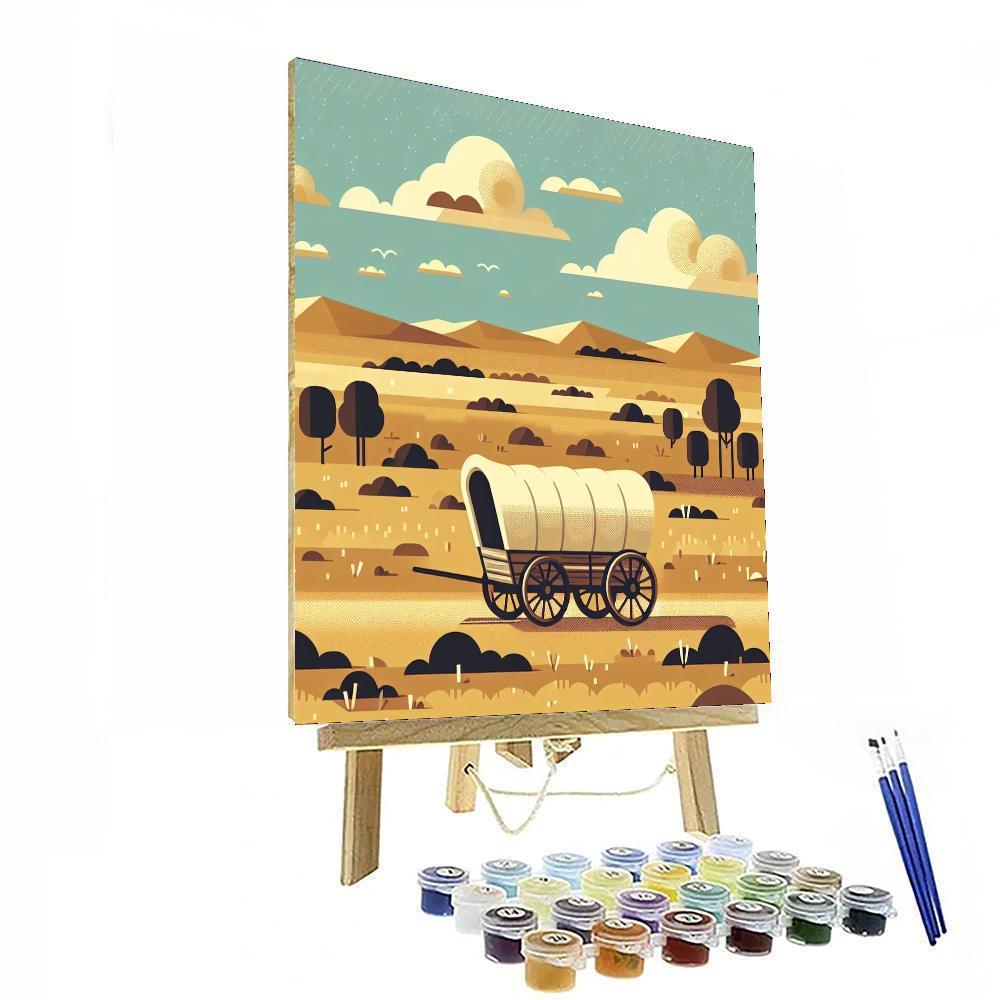 Pioneer Wagon Adventure Painting By Numbers Kit