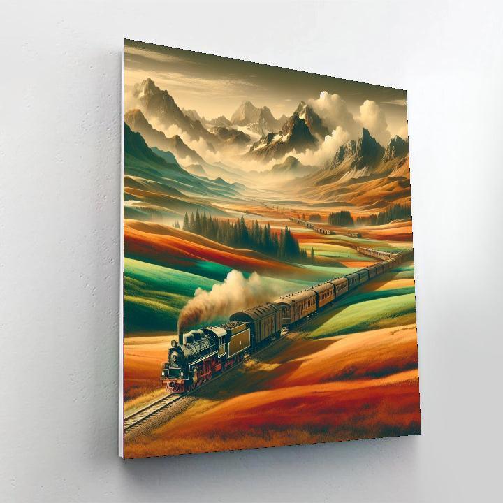 Timeless Adventure On The Rails Painting Number Kit