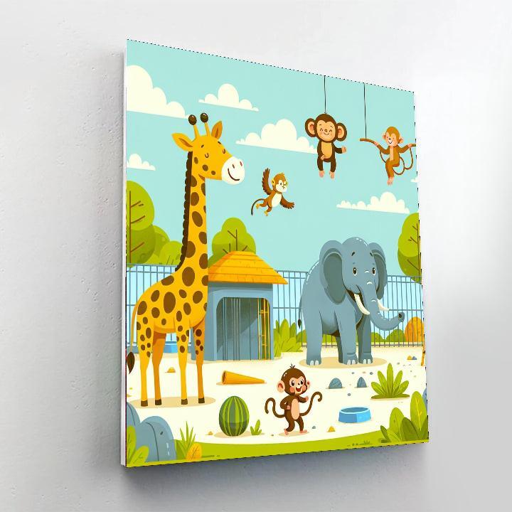 Friendly Zoo Parade Paint By Numbers Kits