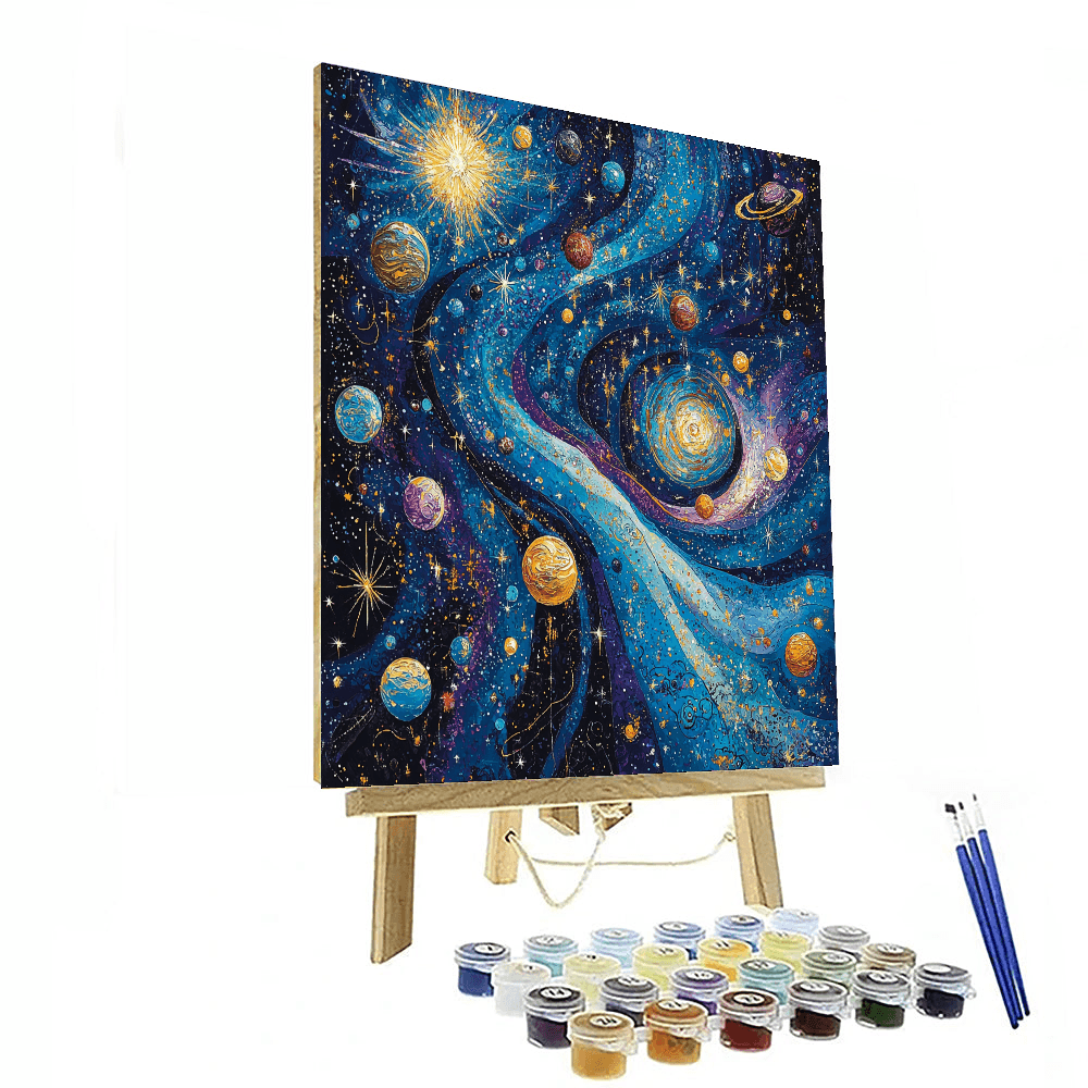 Dali Inspired Celestial Exploration  Paint By Number