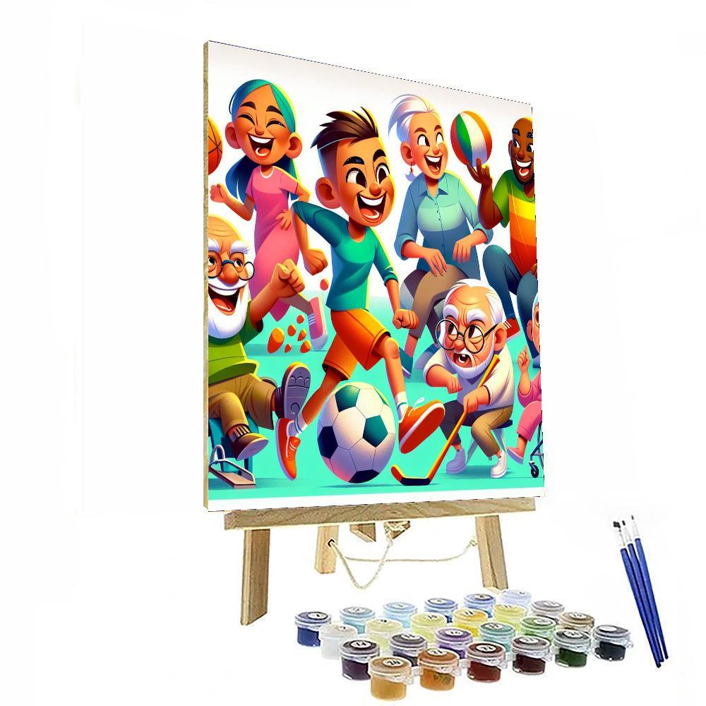 Silly Sports Fun Paint By Numbers Kits
