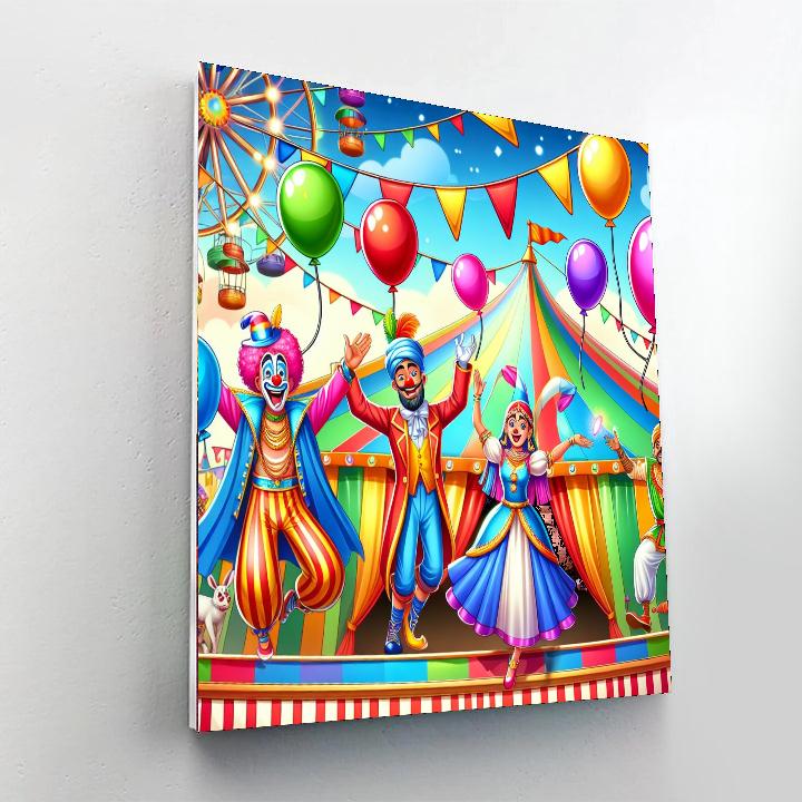 Joyful Circus Carnival Paint By Color
