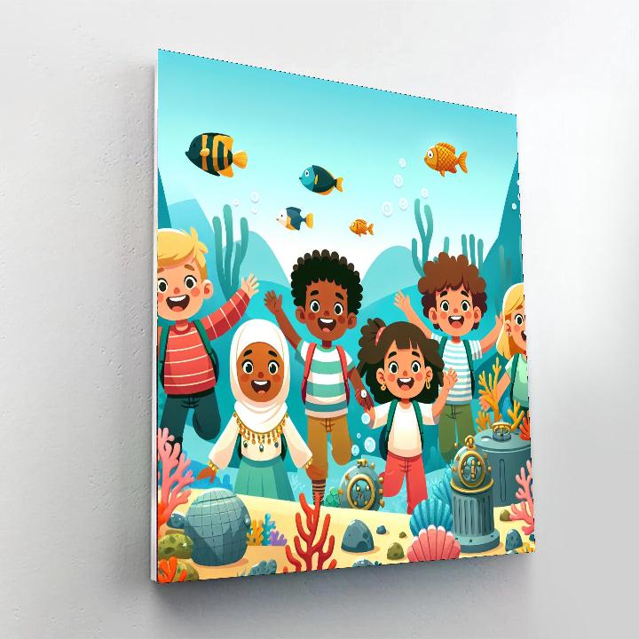 Underwater Explorer's Dream Paint By Color