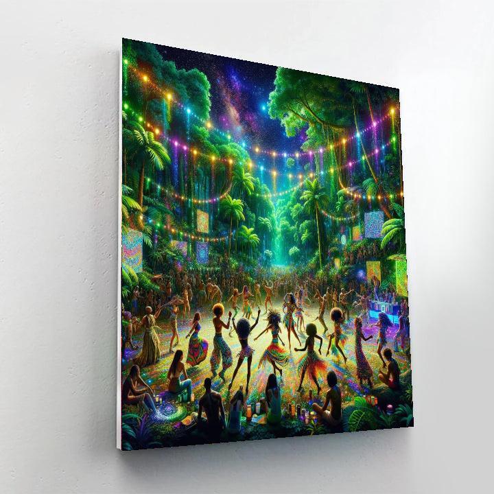 Jungle Party - Costa Rica Number Painting