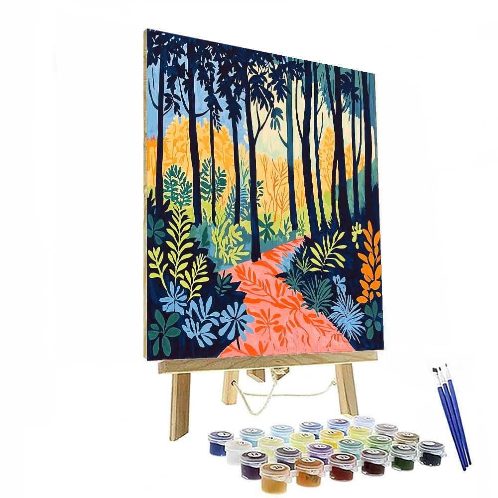 Henri Matisse Inspired Symphony In Green  Paint By Numbers Kits