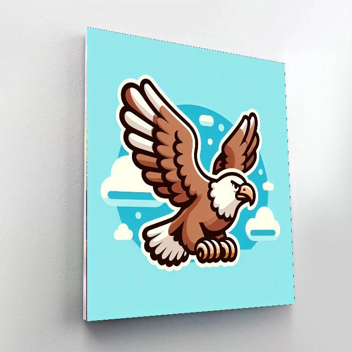 Flying Eagle Paint By Color