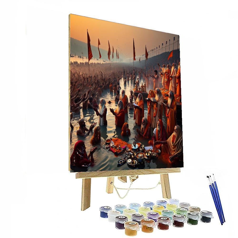 Kumbh Mela - Prayagraj Number Painting