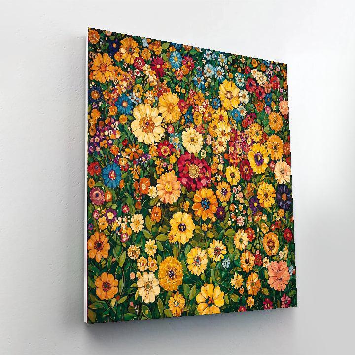 Gustav Klimt Inspired Breezy Blooms  DIY Paint By Numbers