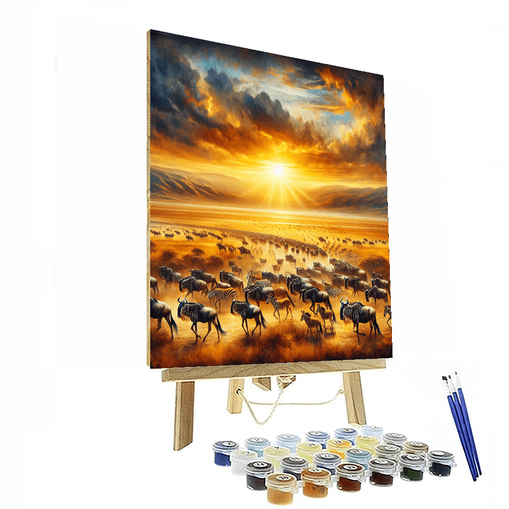 Breathtaking Wildlife Migration Painting By Numbers Kit