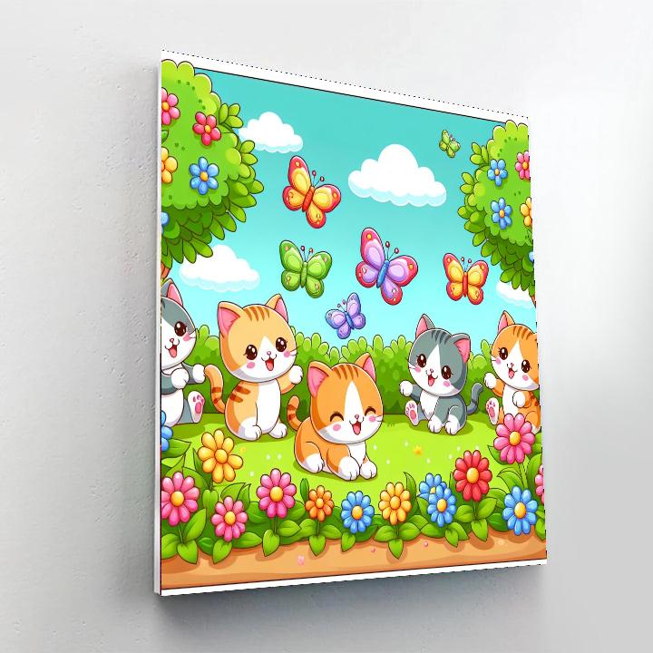 Curious Kitten Capers Paint By Color