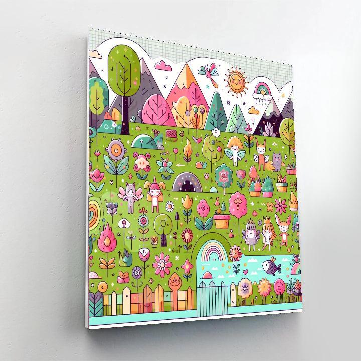 Friendly Fairy Land Adventure Numbered Painting Kits