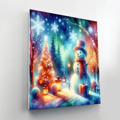 Festive Holiday Wonderland Paint By Numbers Kits