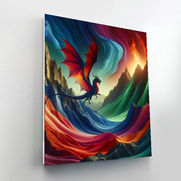Mystic Dragon Realm Paint By Number
