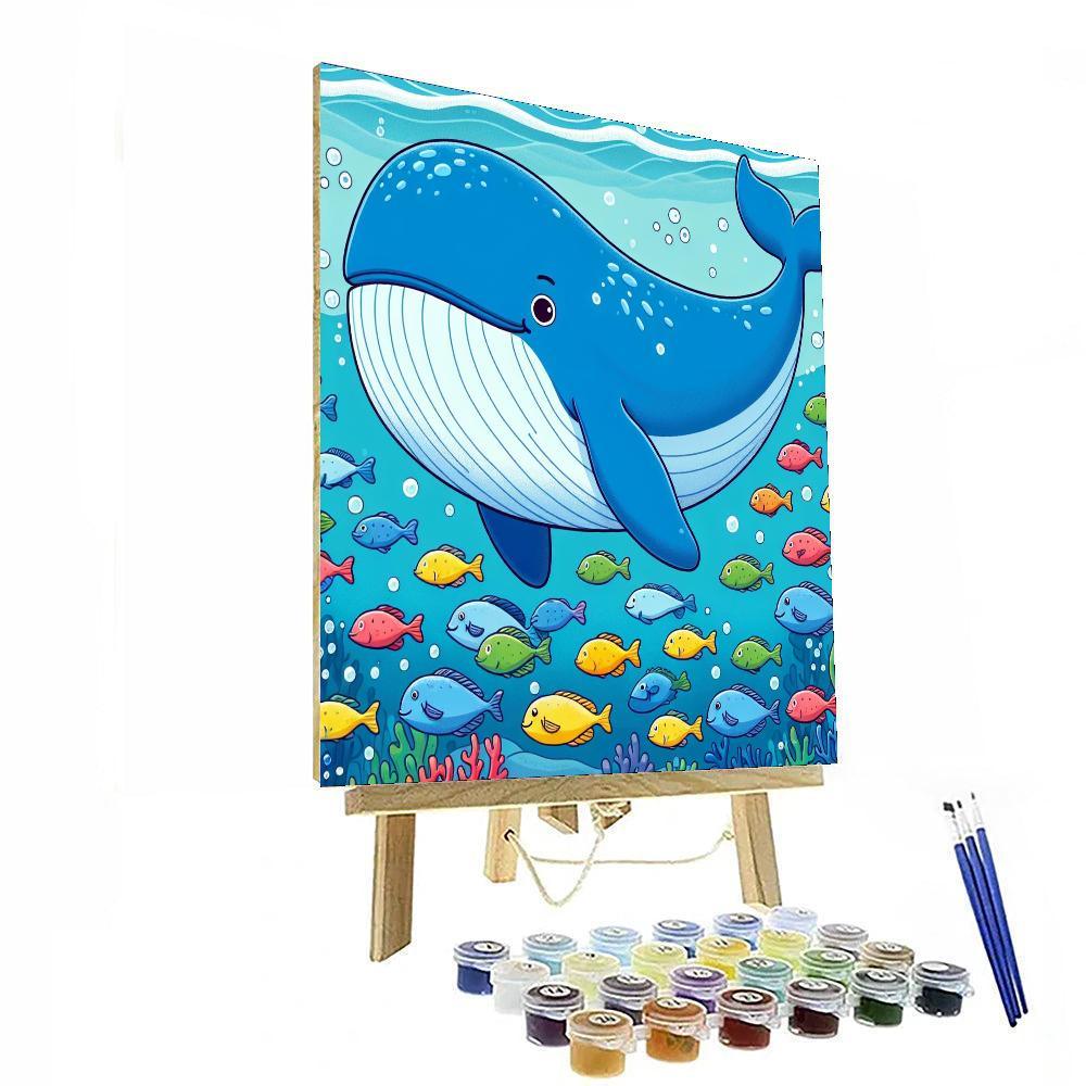 Wonderland Of Whales Painting By Numbers Kit
