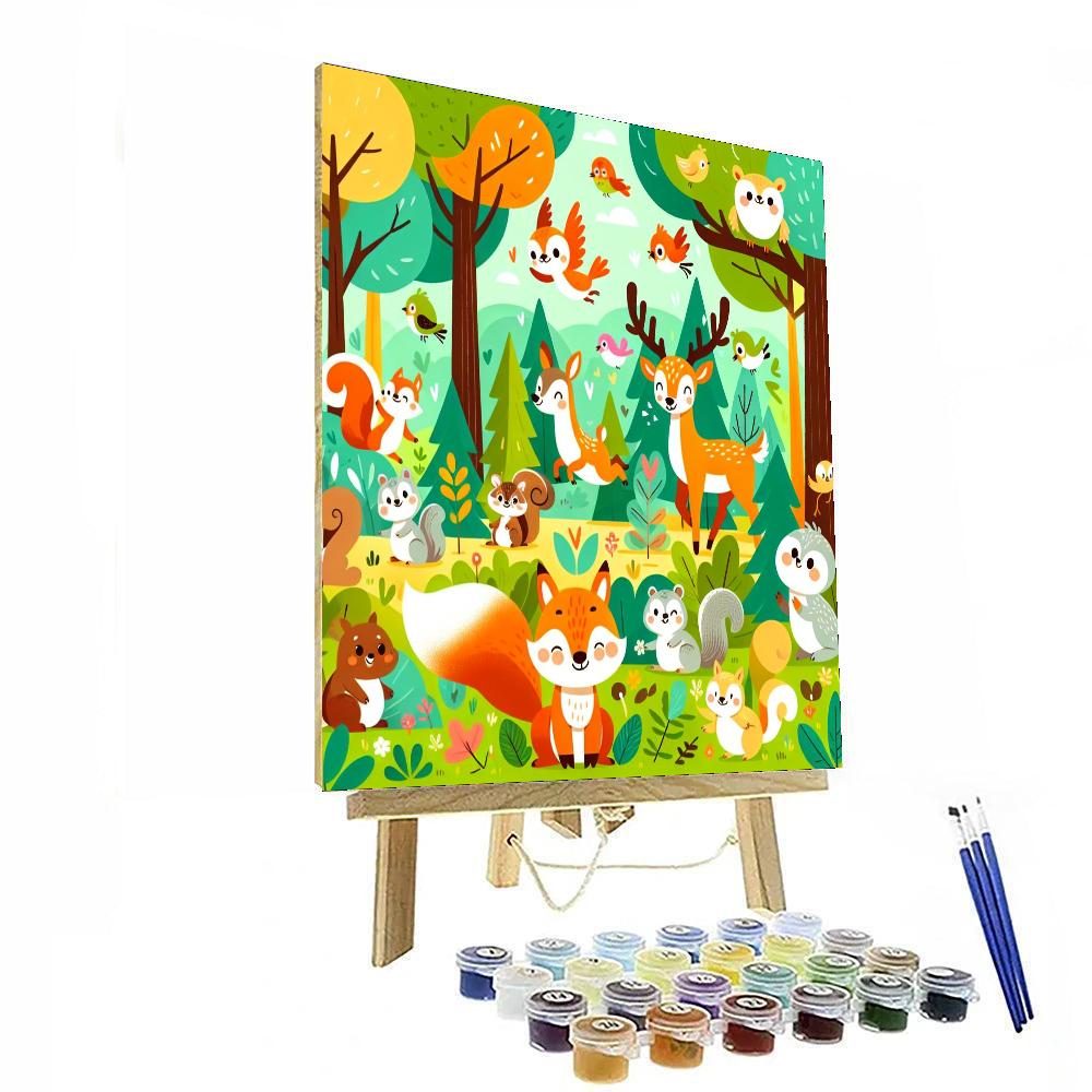 Forest Adventure Buddies Numbered Painting Kits