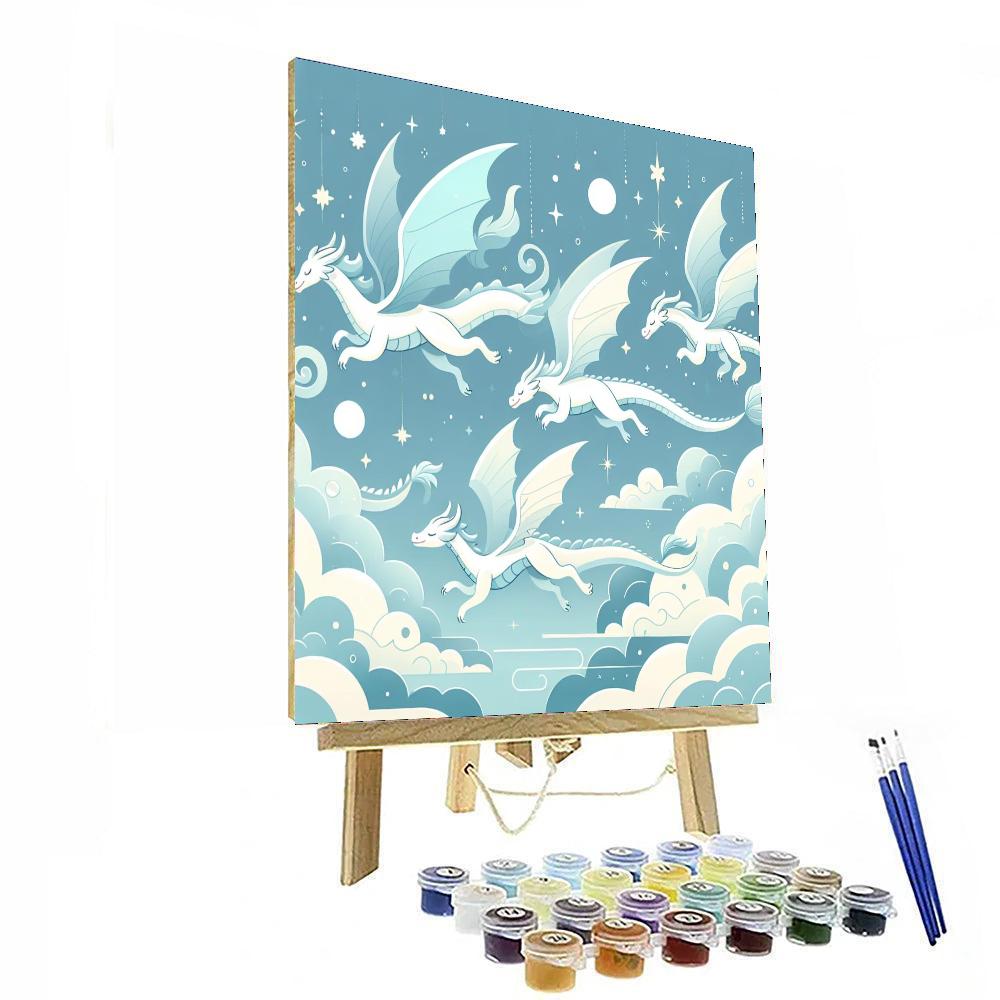 Dreamland's Dragon Dance Paint By Numbers Art