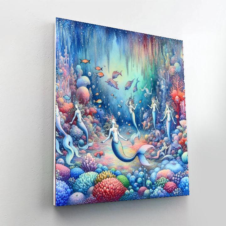 Mermaid's Ocean Melody Paint By Number
