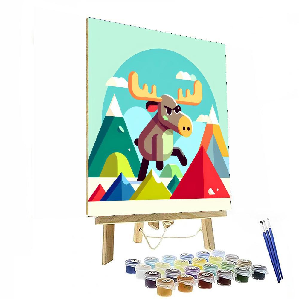 Moose Mountain Adventure Paint By Numbers