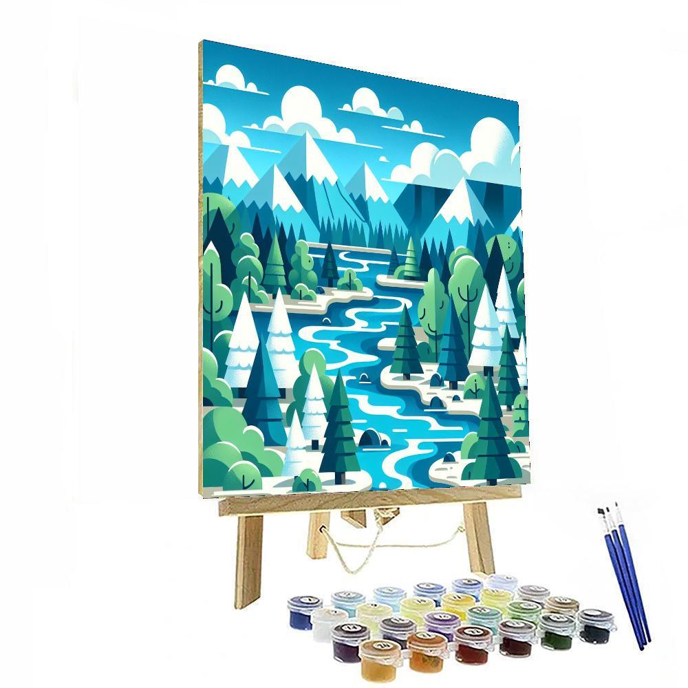 River Rapids Adventure Paint By Color