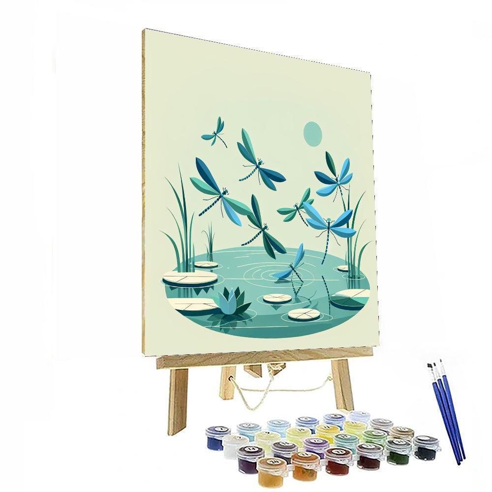 Dainty Dragonfly Dance Paint By Numbers Kits