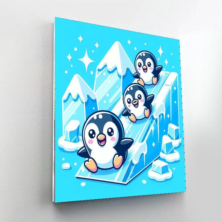 Penguin Polar Plunge Paint By Color