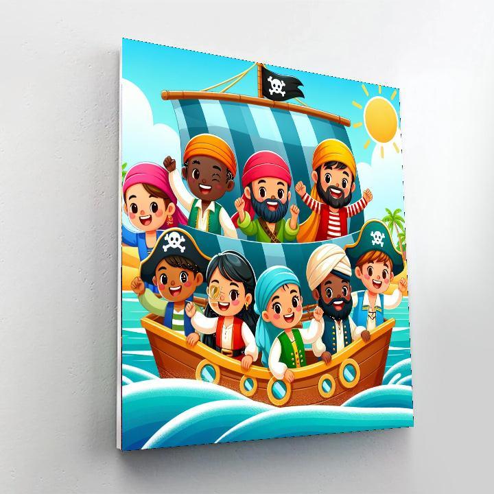 Adventurous Pirate Journey Paint By Numbers
