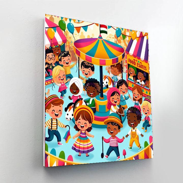 Funky Carnival Adventure Paint By Number