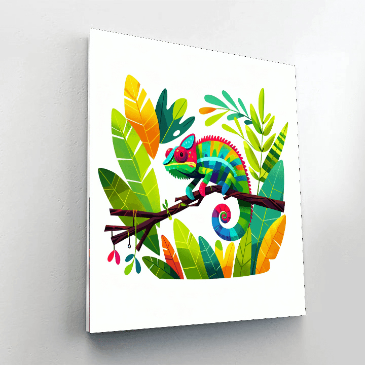 Explorer Chameleon Paint By Numbers
