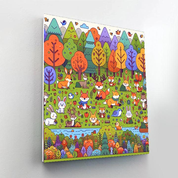 Wondrous Forest Festival Numbered Painting Kits