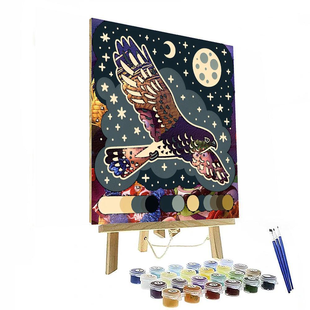 Nimble Nighthawk Paint By Numbers Art