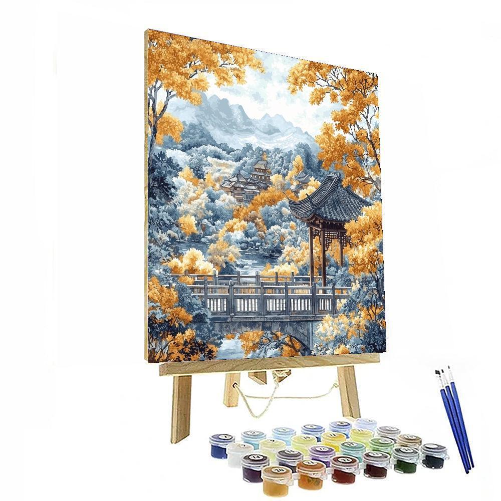 Katsushika Hokusai Inspired Intricate Oriental Splendor  Paint By Numbers