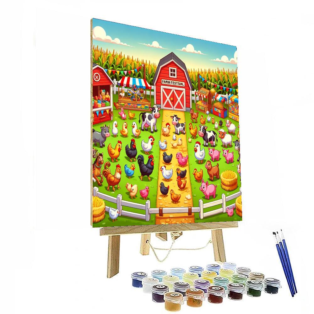 Festive Farm Festival Numbered Painting Kits