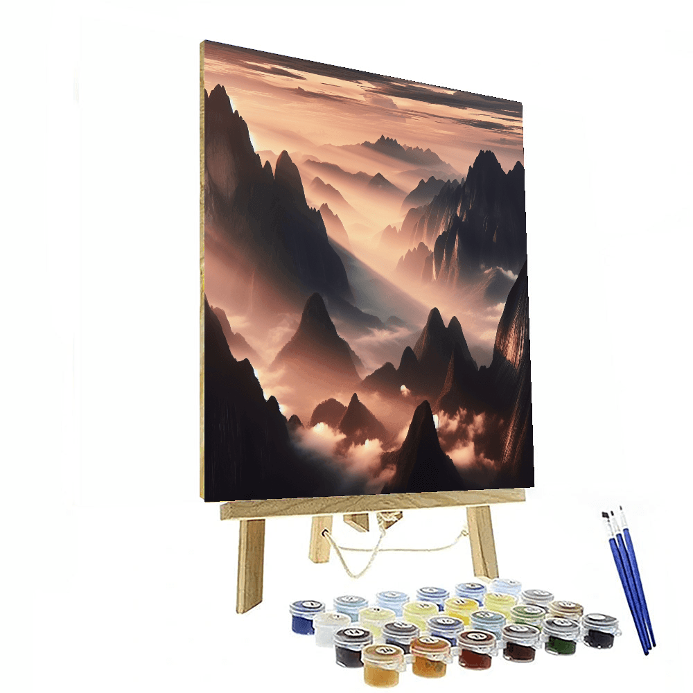 Mystical Mountain Mist Number Painting