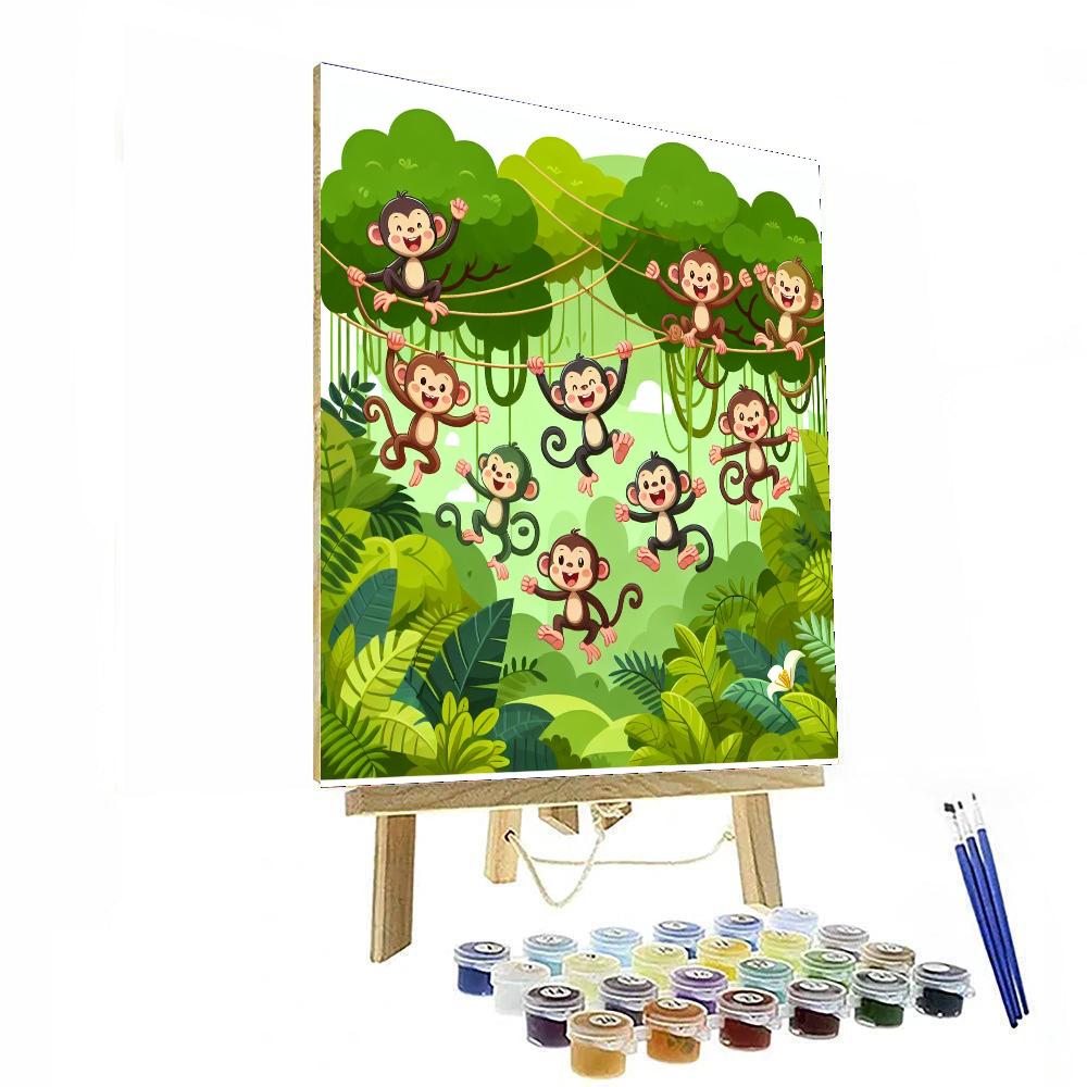 Jungle Jump Painting Number Kit