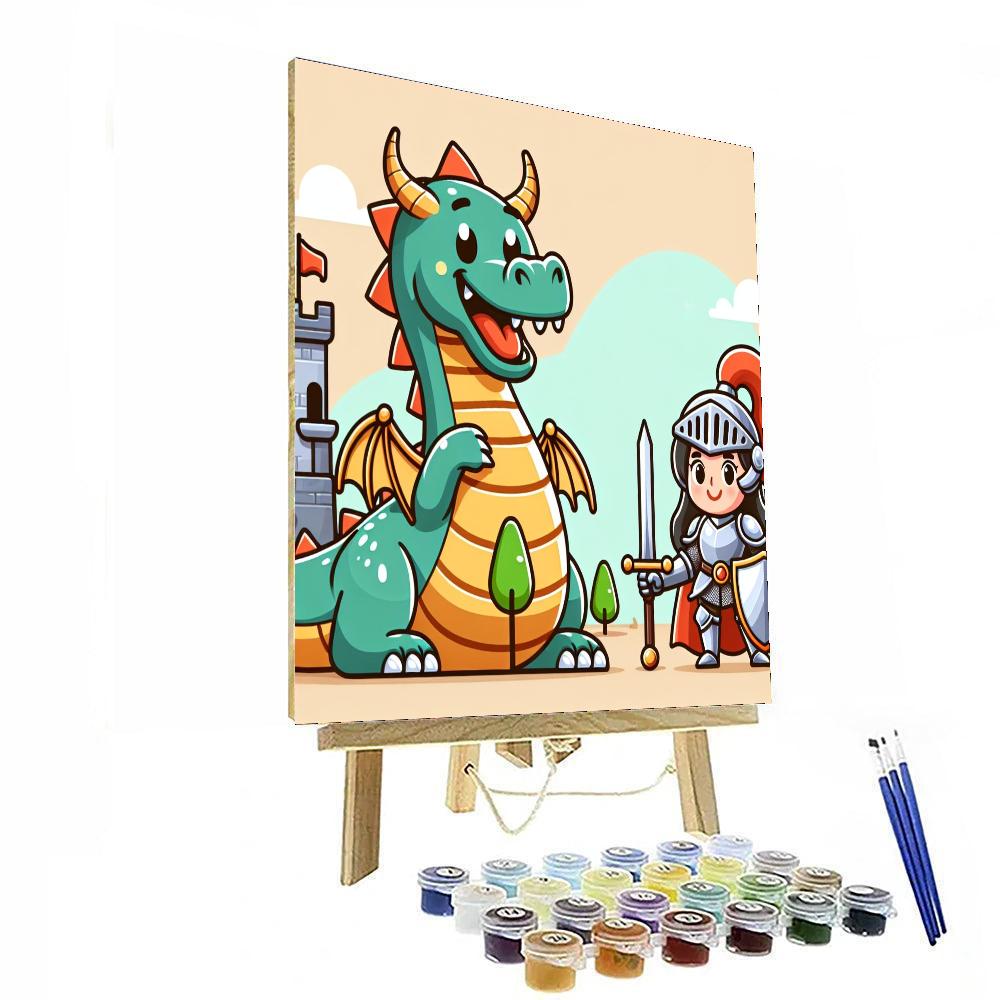 Medieval Dragon Tales Numbered Painting Kits