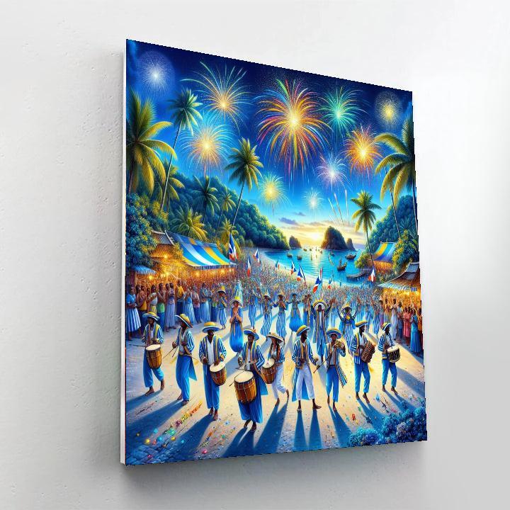Bastille Day - Martinique Painting By Numbers Kit