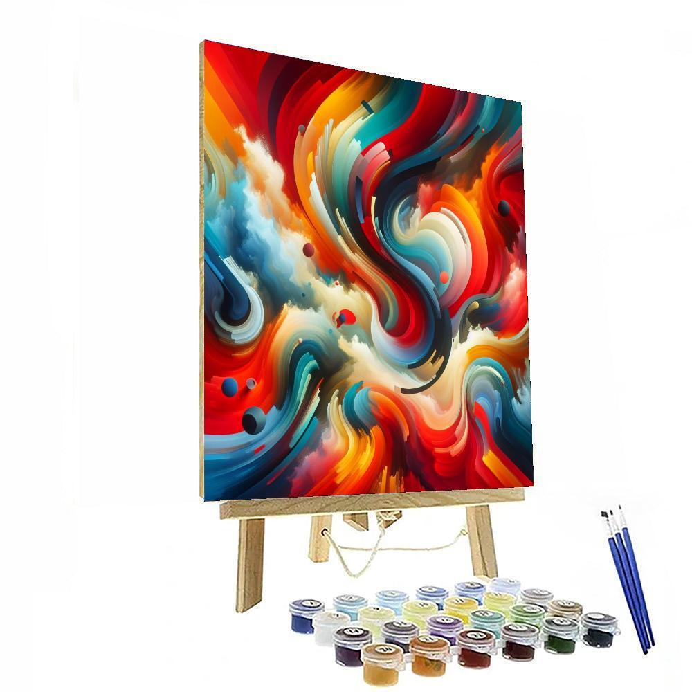 Color Burst Abstract Numbered Painting Kits