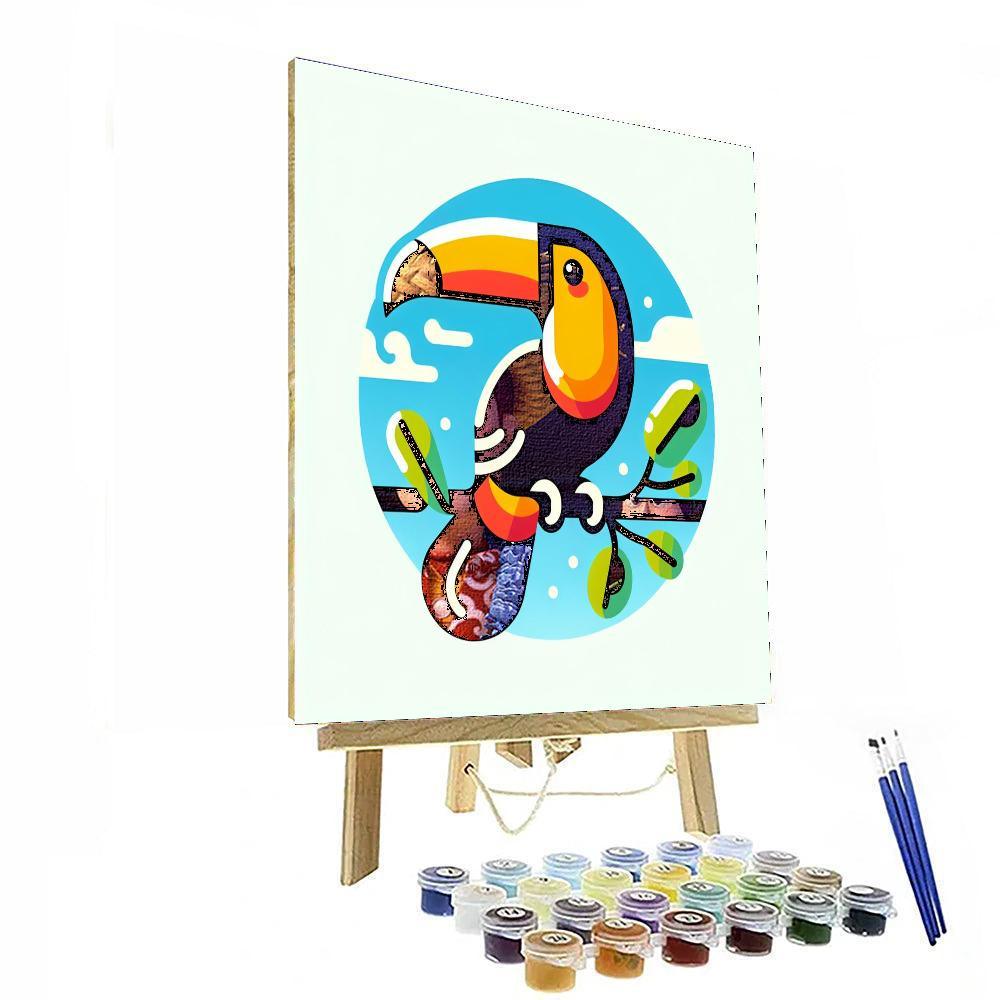 Twirling Toucan Paint By Numbers Kits
