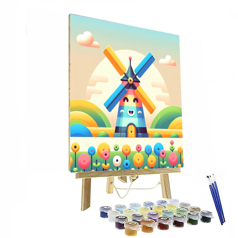 Merry Windmill Paint By Numbers Kits