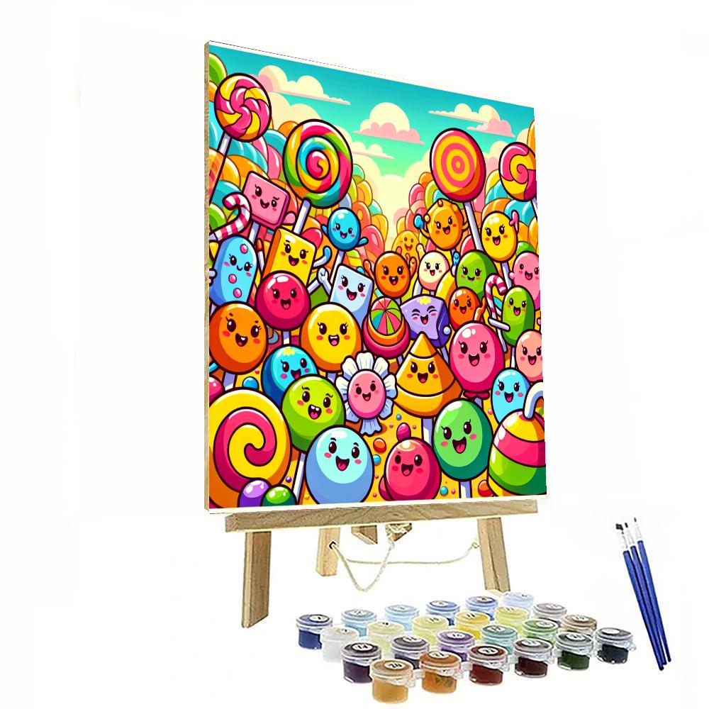 Bright Candy Adventure Paint By Number