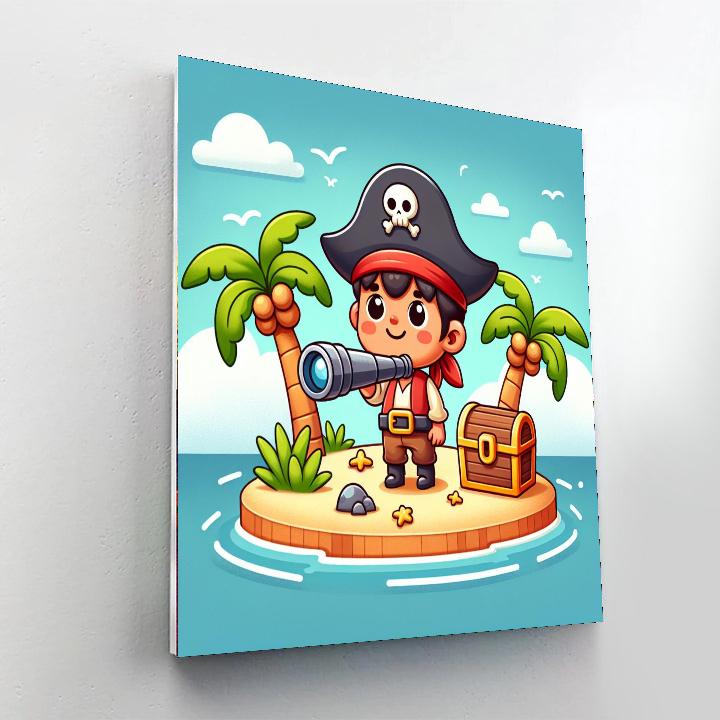 Island Pirate Expedition DIY Paint By Numbers
