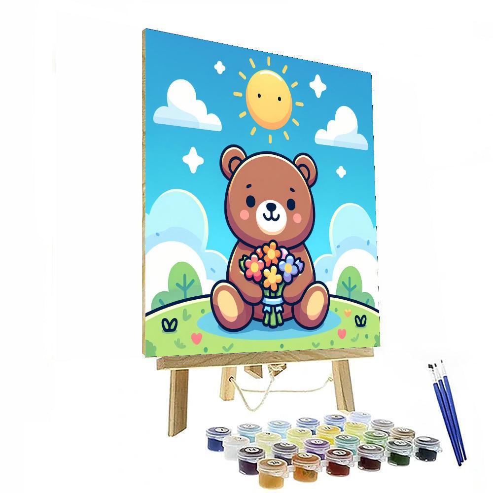 Sunny Day Teddy Paint By Color