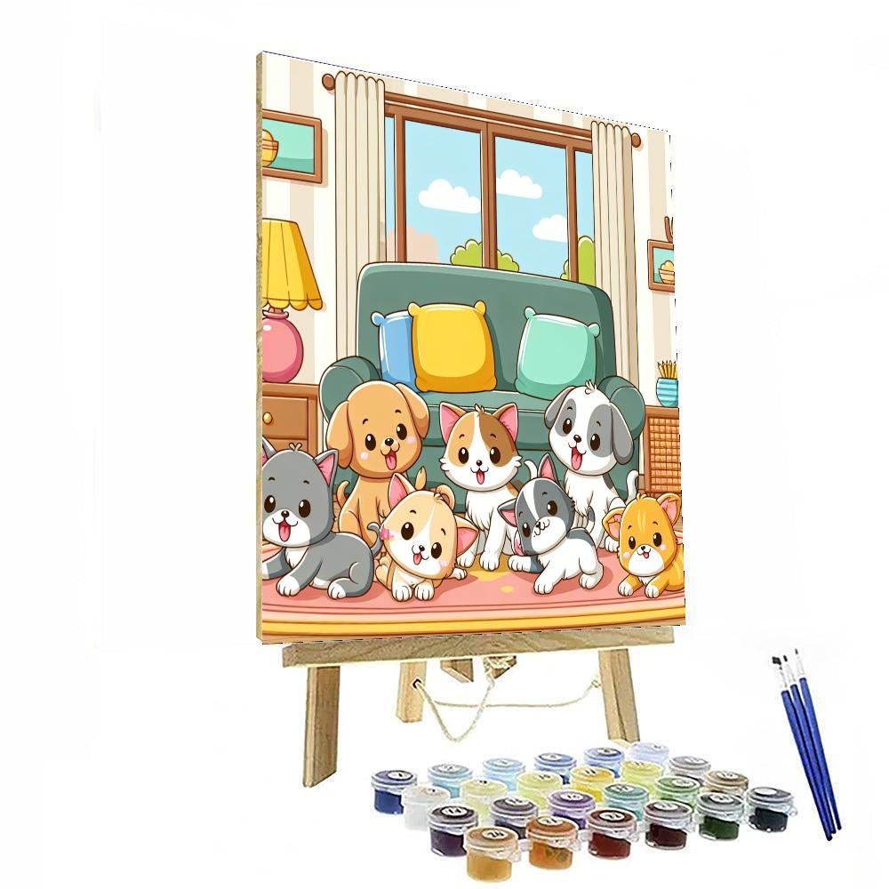 Paw-some Pets Painting Number Kit